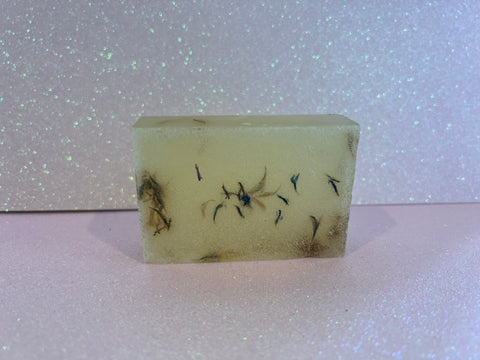 Honey Olive Oil Soap with Cornflower Petals